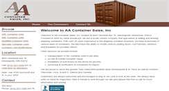 Desktop Screenshot of aacontainersales.com