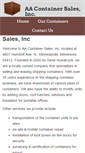 Mobile Screenshot of aacontainersales.com
